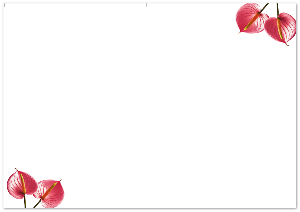 Printable PDF I Love You Card – Blank, 5x7 Portrait Card
