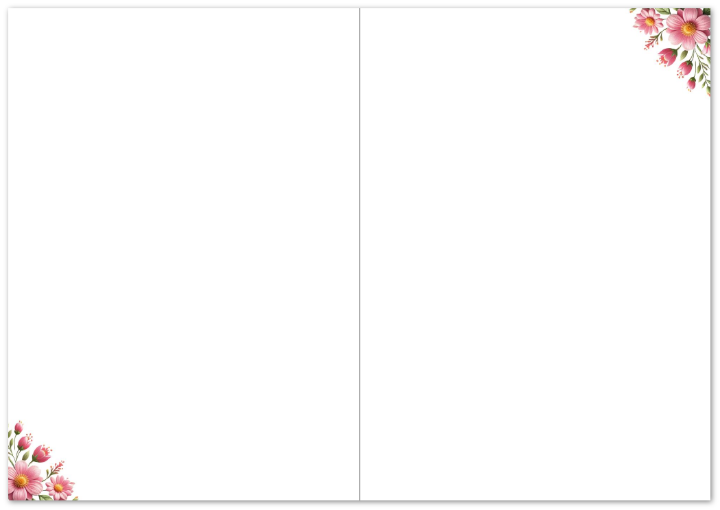 Printable PDF Happy Mother's Day Card – Blank, 5x7 Portrait Card